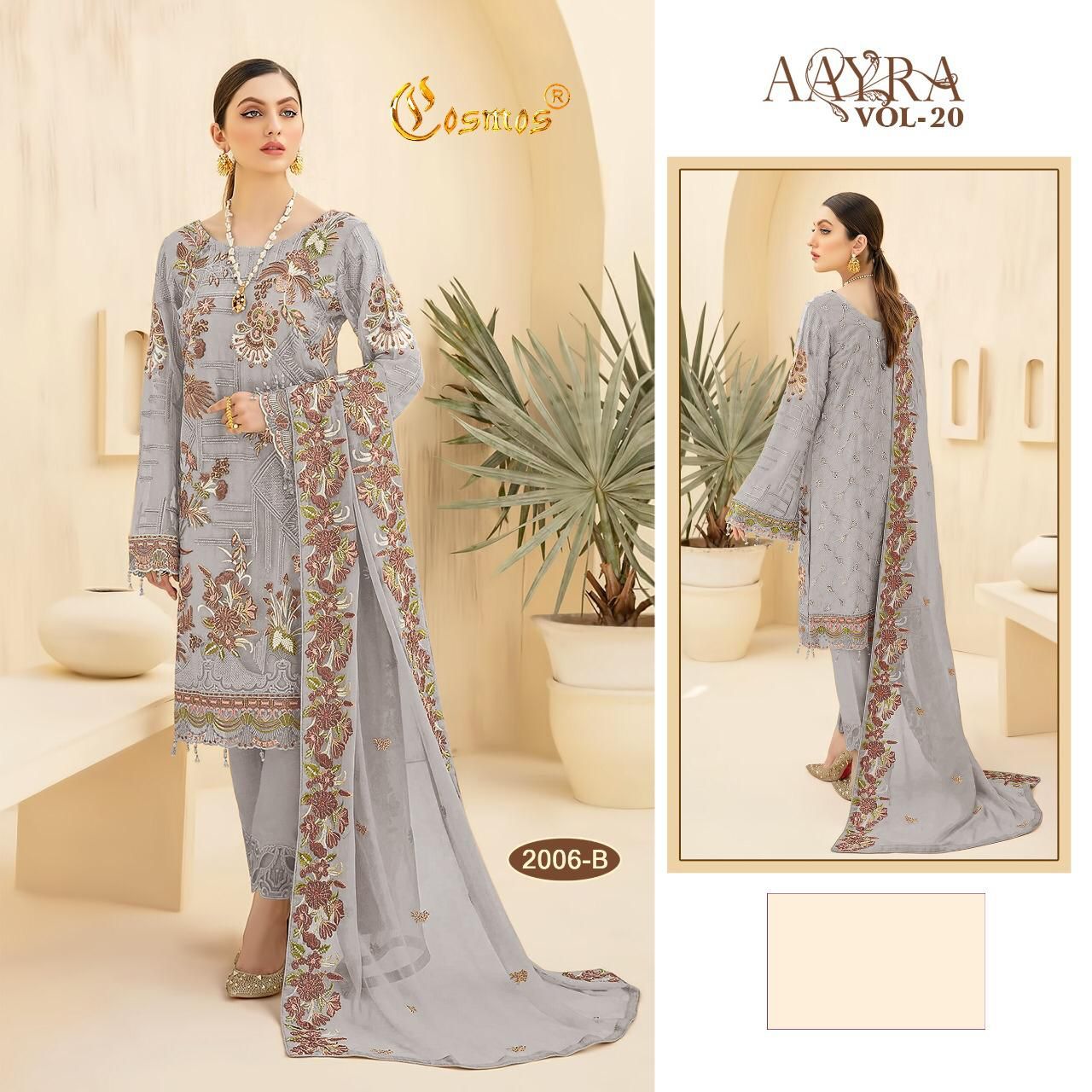 COSMOS 2006 B AAYRA VOL 20 PAKISTANI SUITS IN INDIA