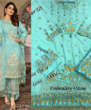 HOOR TEX DESIGN NO 10004-C SALWAR SUITS DEALER