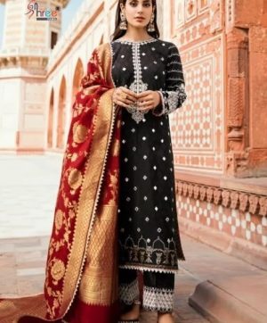 SHREE FABS QALAMKAR LAWN COLLECTION IN SINGLE PIECE