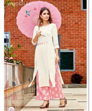 WOOGLEE FASHION CELEBRATION KURTIS WITH PLAZZO IN SINGLE PIECE
