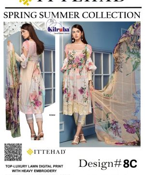 ITTEHAD SPRING SUMMER COLLECTION NO 8C ROMANZA IN SINGLE