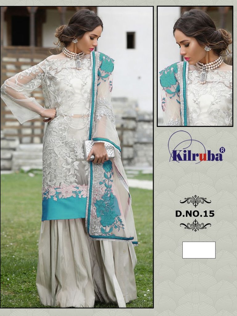 KILRUBA SUITS ONLINE D 15 NET PAKISTANI SUITS
