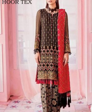 HOOR TEX NAFIZA COLOUR GOLD VOL 9 IN SINGLE 16002-A LATEST SUITS COLLECTION