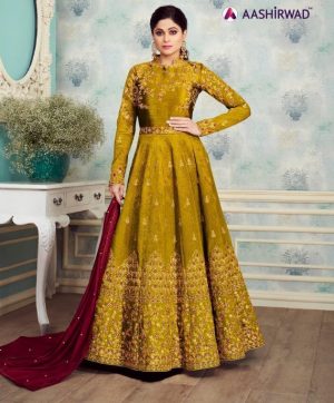 AASHIRWAD ROYAL SILK SALWAR SUITS DEALER
