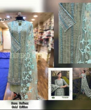 SHREE FABS SANA SAFINA GOLD COLLECTION DESIGNER SUITS