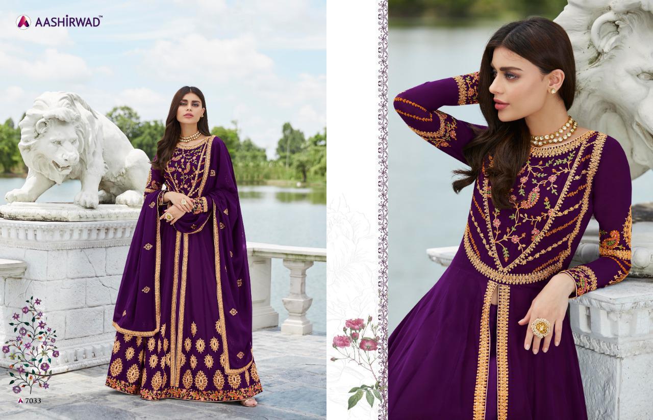 AASHIRWAD CREATION NAYRA 7033 ANARKALI SUITS