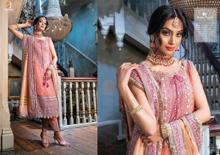 SHRADDHA DESIGNER SOBIA NAZIR VOL 3 IN SINGLE PIECE