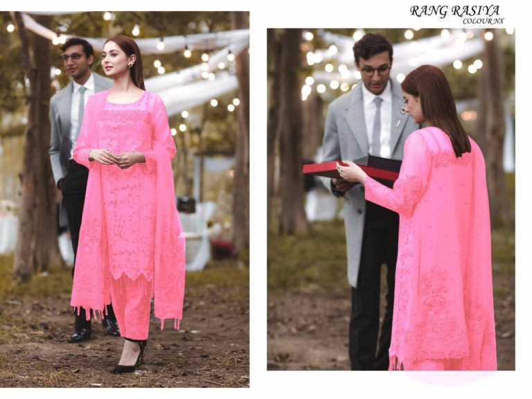 RANG RASIYA PINK PAKISTANI SUITS WHOLESALER