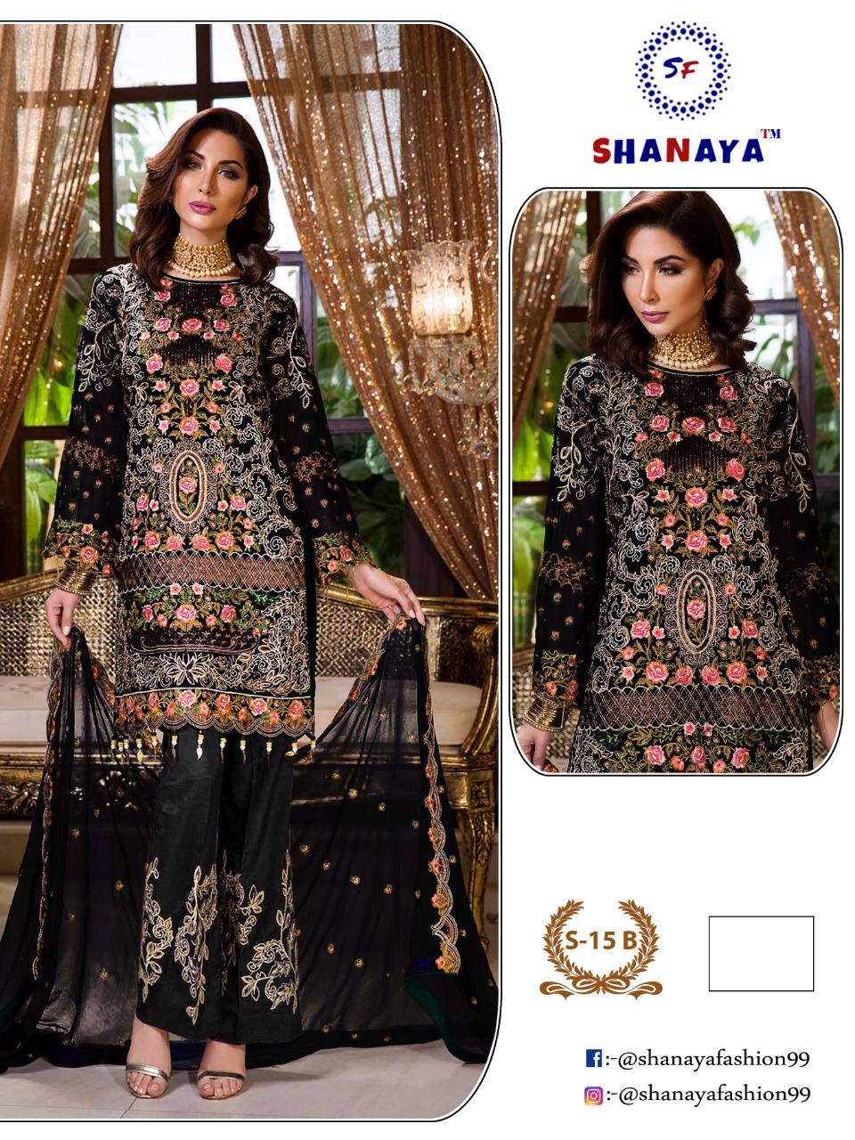 SHANAYA FASHION S 15 B PAKISTANI SUITS WHOLESALER