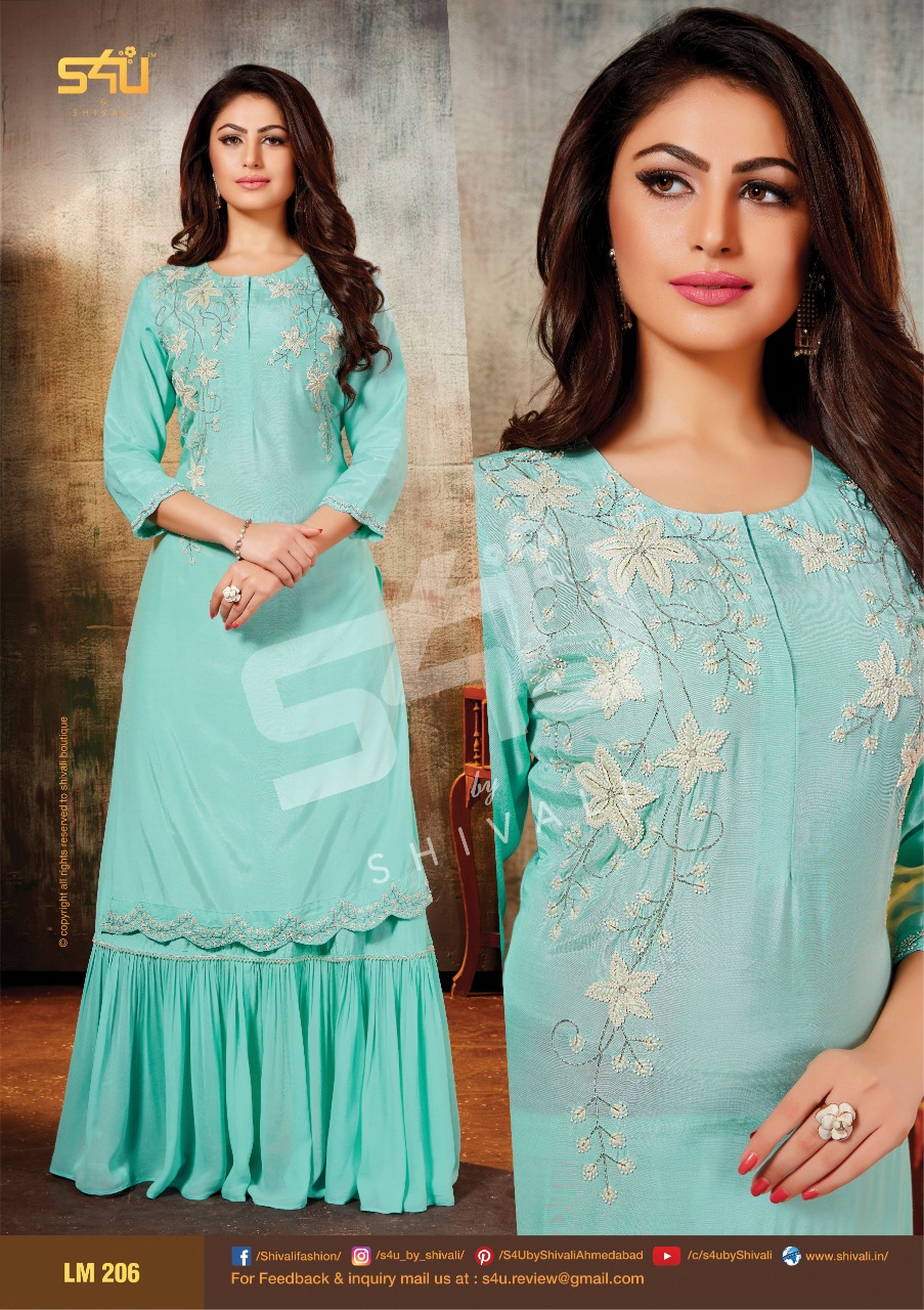 S4U LIMELIGHT VOL 2 LM 206 KURTI IN SINGLE