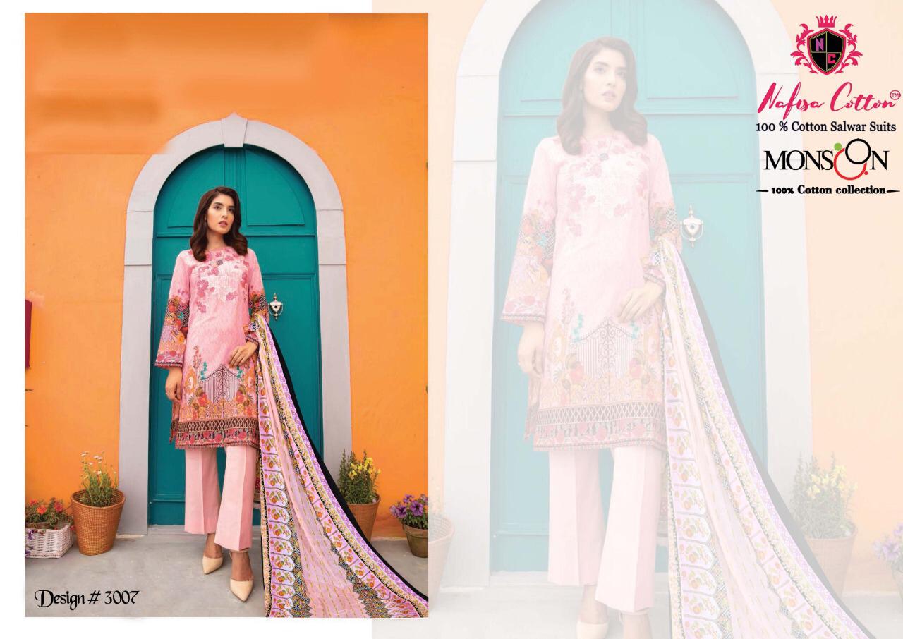 NAFISA COTTON MONSOON VOL 3 3007 KARACHI SUITS