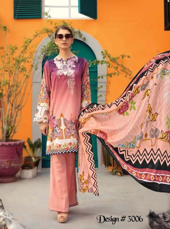 NAFISA COTTON MONSOON VOL 3 3006 KARACHI SUITS