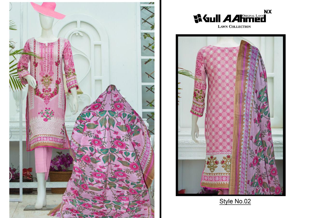 GULL AAHMED LAWN COLLECTION 02 KARACHI SUITS