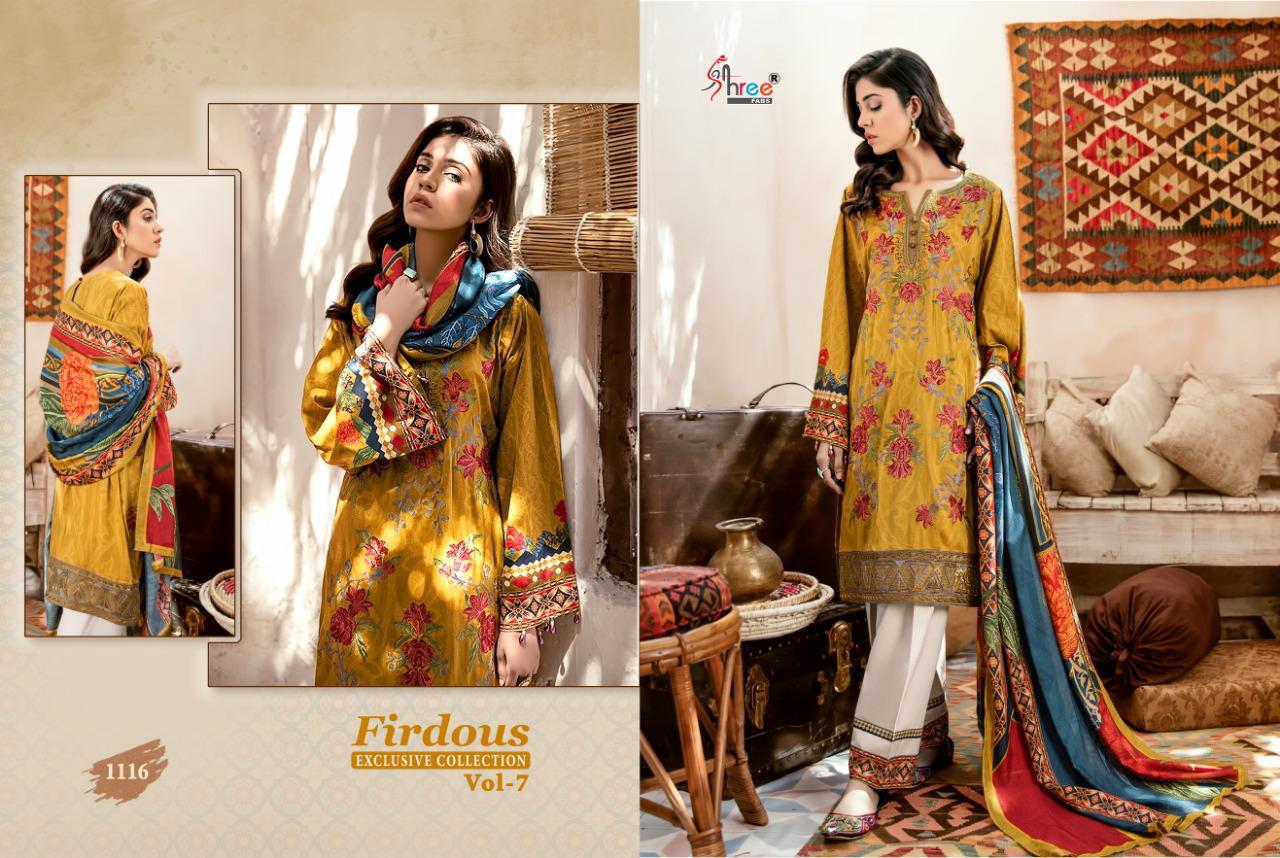 SHREE FABS FIRDOUSE EXCLUSIVE VOL 7 1116 SINGLE PIECE