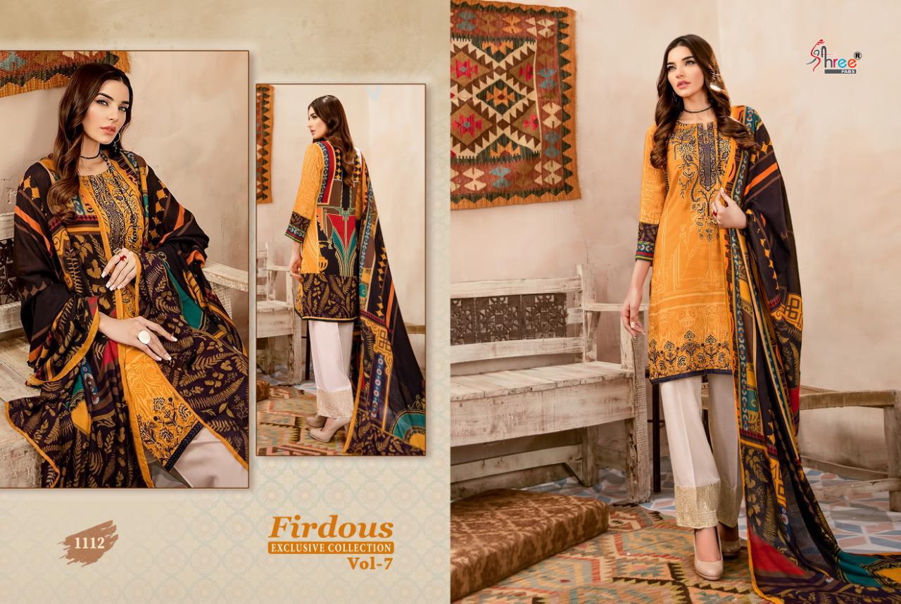 SHREE FABS FIRDOUSE EXCLUSIVE VOL 7 1112 SINGLE PIECE