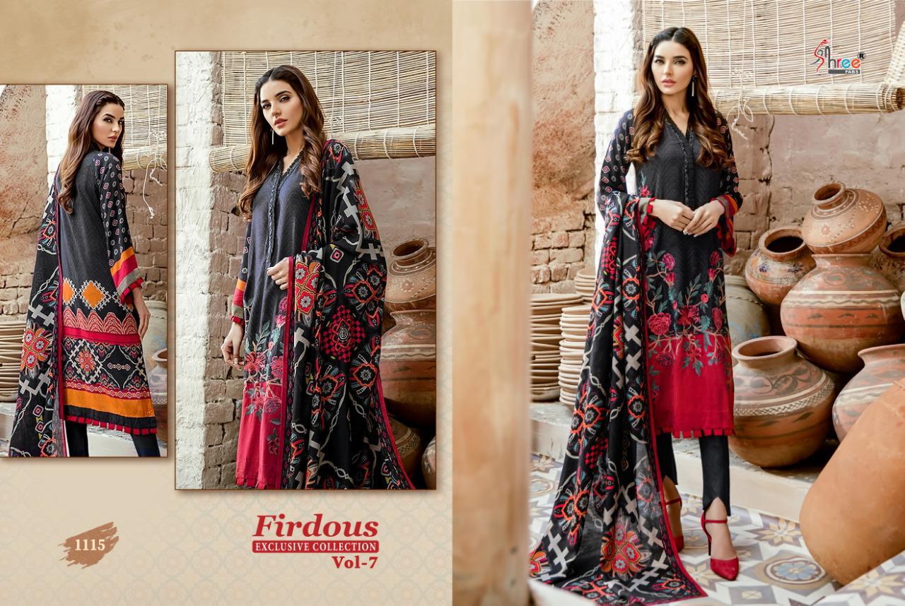 SHREE FABS FIRDOUSE EXCLUSIVE VOL 7 1115 SINGLE PIECE