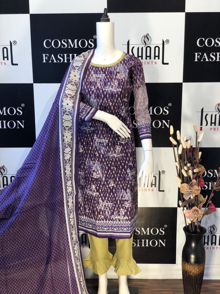 ISHAAL PRINTS GULMOHAR KARACHI SUITS IN SINGLE PIECE