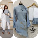 LAIBA AM VOL 30 DESIGNER WORK TUNICS GREY