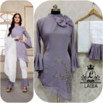 LAIBA AM VOL 30 DESIGNER WORK TUNICS PURPLE