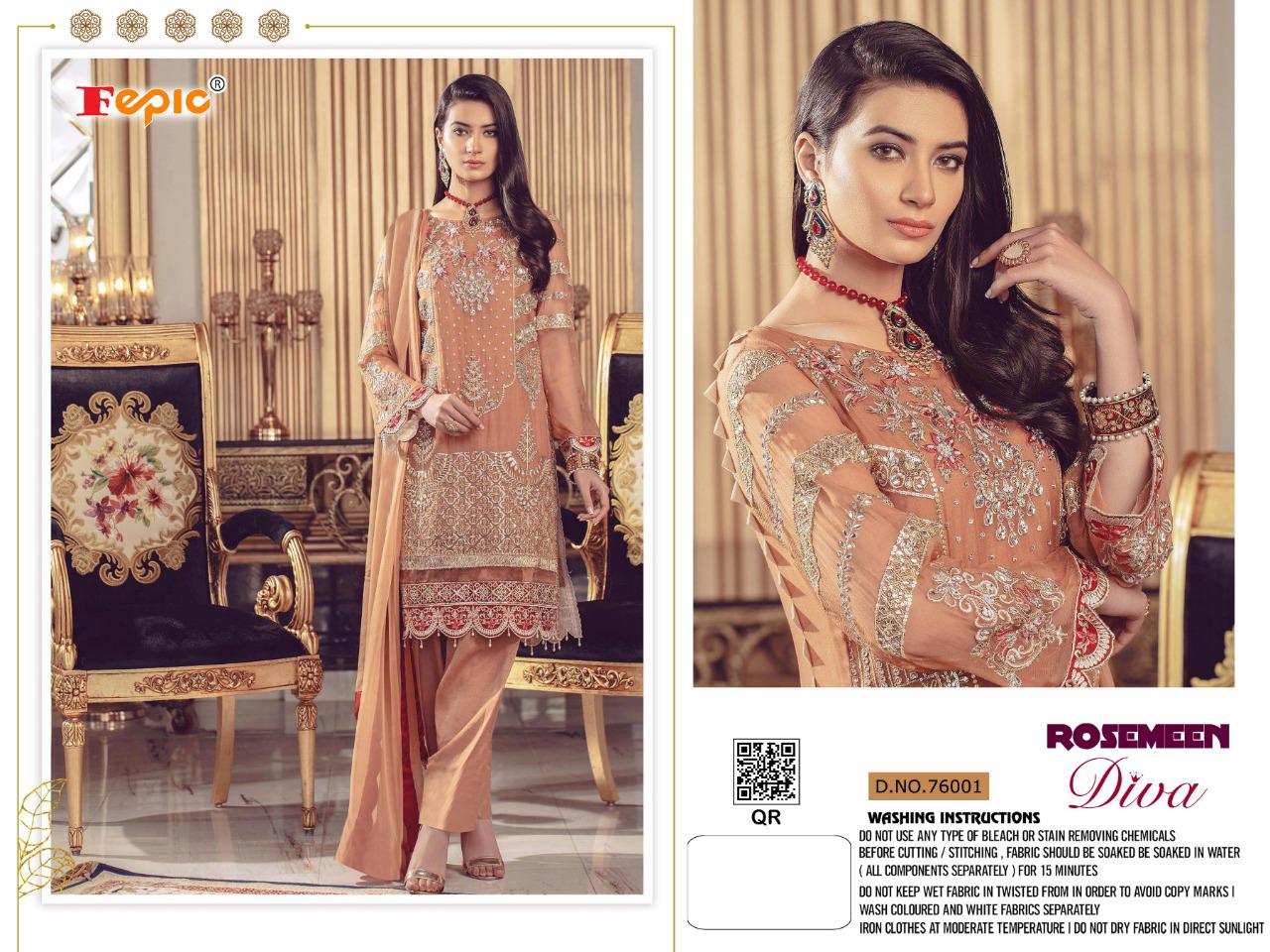 FEPIC ROSEMEEN DIVA 76001 PAKISTANI SUIT WHOLESALER