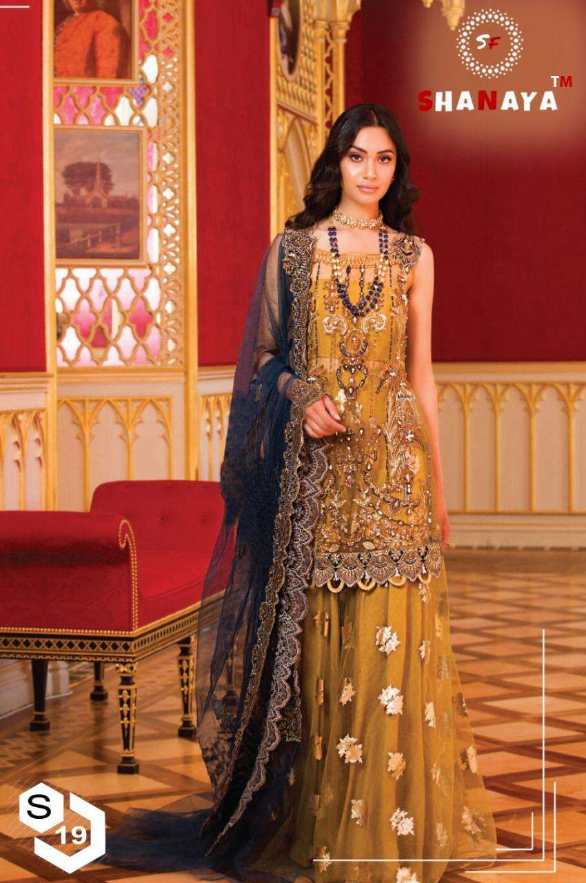 SHANAYA FASHION S 19 PAKISTANI SUIT IN SINGLE