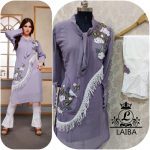 LAIBA AM VOL 32 DESIGNER TUNIC PURPLE