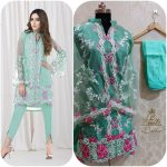 LAIBA AM VOL 35 DESIGNER TUNICS PISTA GREEN