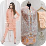 LAIBA AM VOL 35 DESIGNER TUNICS PEACH