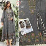 HOOR TEX MARIA B GREY PAKISTANI SUIT IN SINGLE PIECE