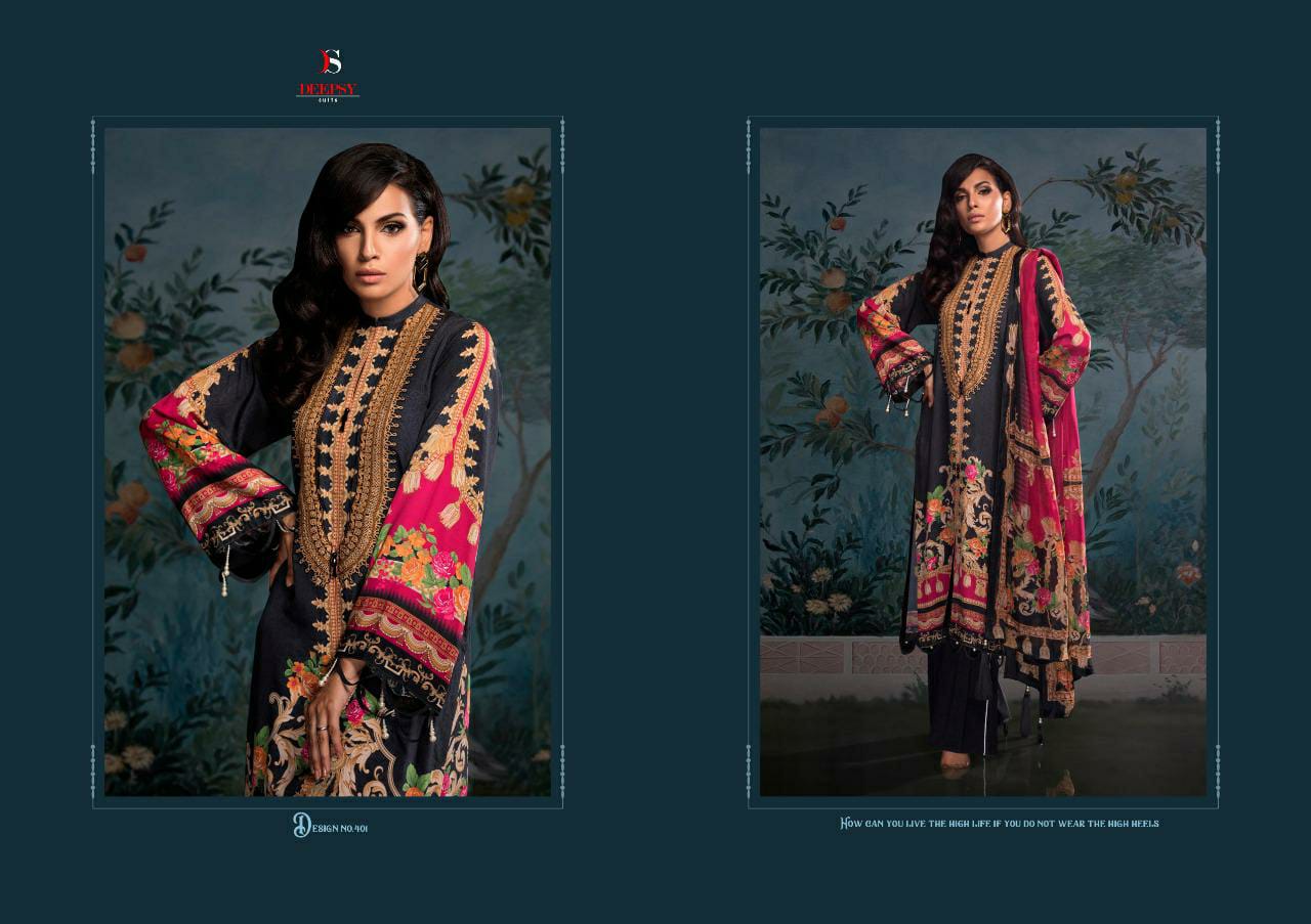 DEEPSY ELAN VOL 9 SATIN SILK PAKISTANI SUIT