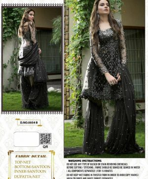 FEPIC 0054 B BLACK SALWAR KAMEEZ ONLINE