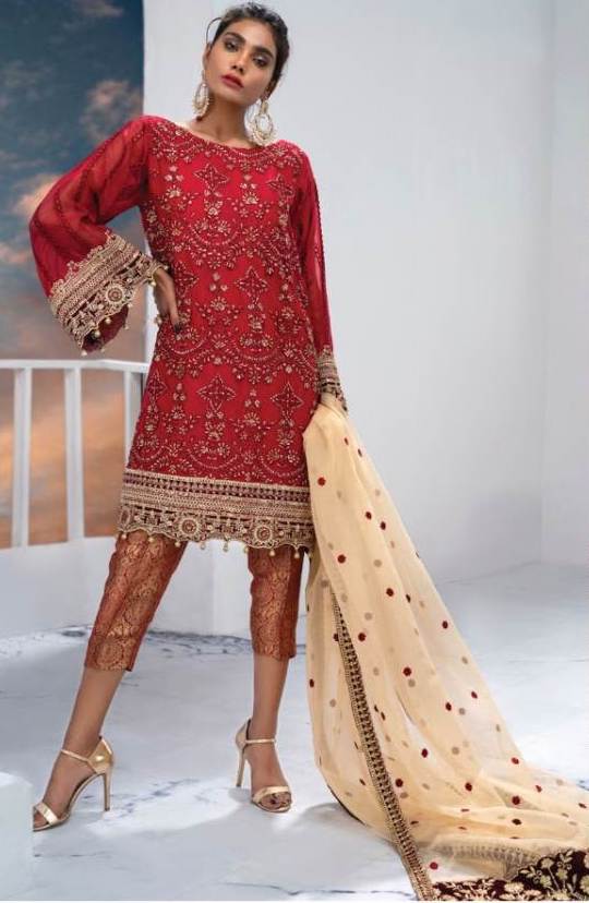 RAMSHA R 134 PAKISTANI SUITS WHOLESALER