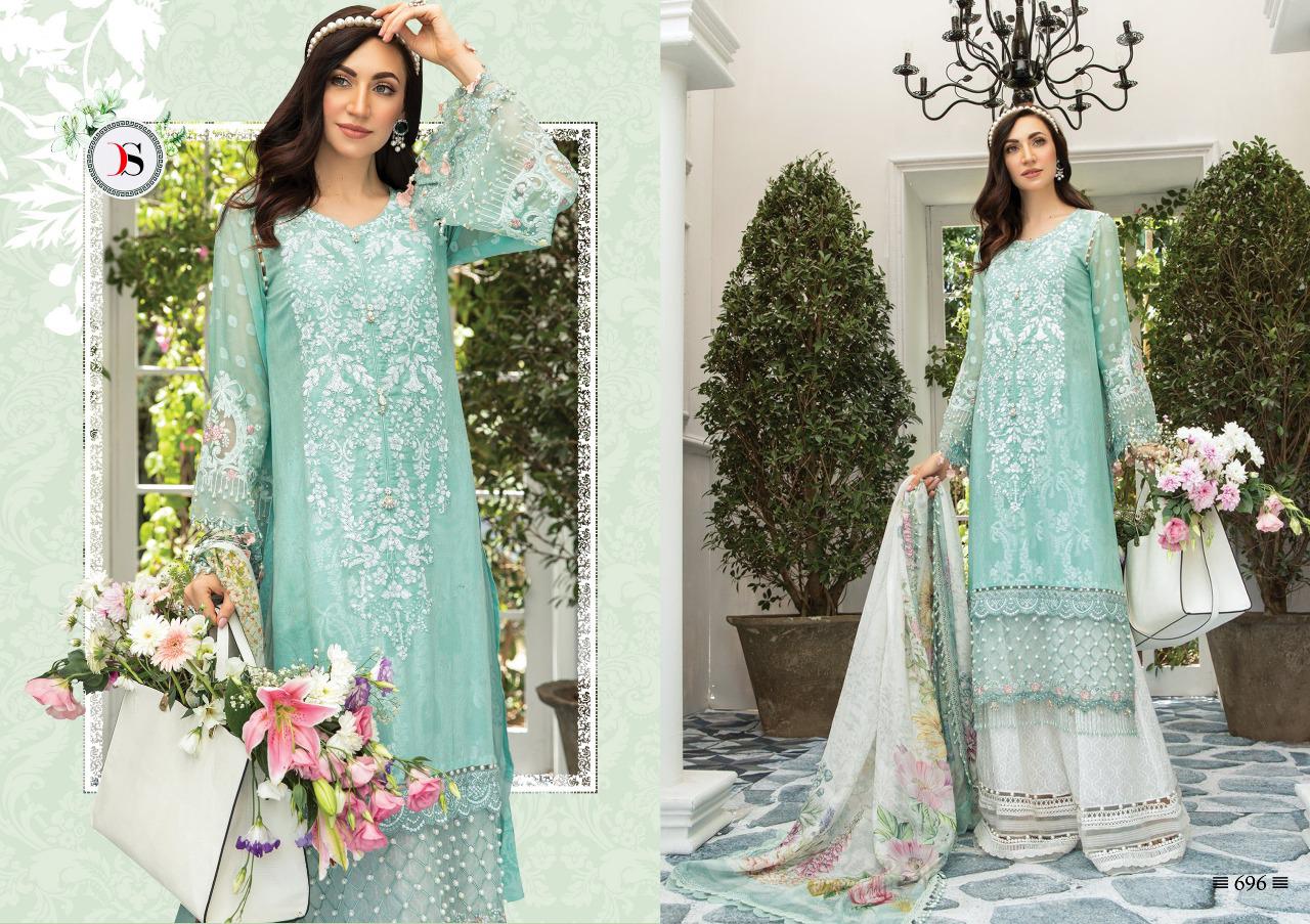 DEEPSY MARIA B LAWN VOL 3 696 COTTON SUIT