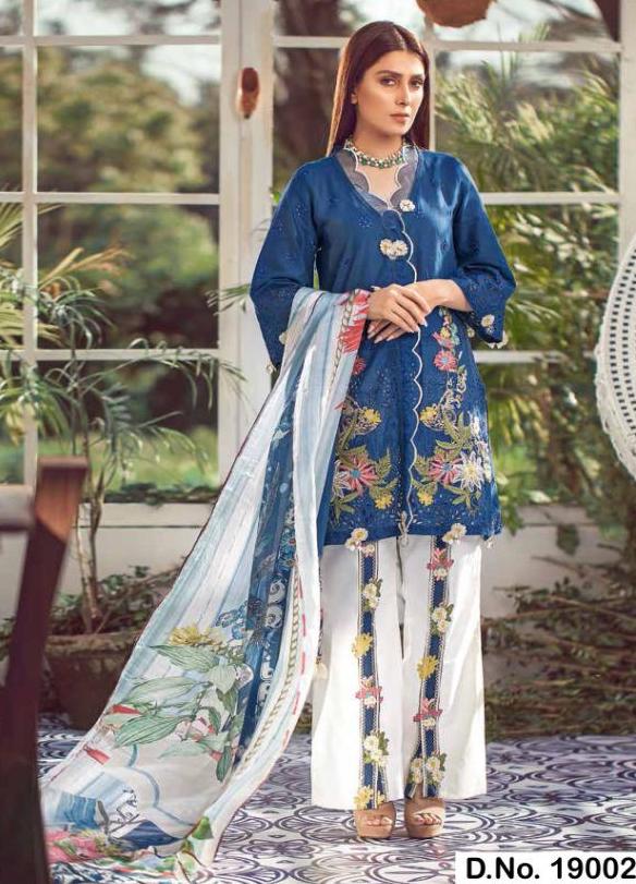 SANIYA TRENDZ LELAF PAKISTANI COTTON SUITS