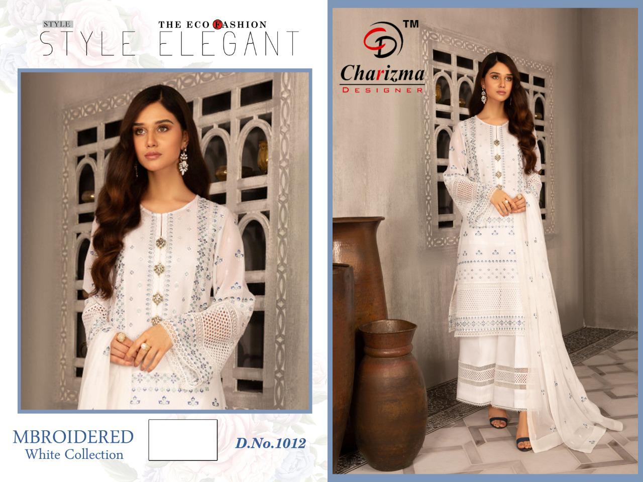 CHARIZMA DESIGNER MBROIDERED 1012 PAKISTANI SUIT