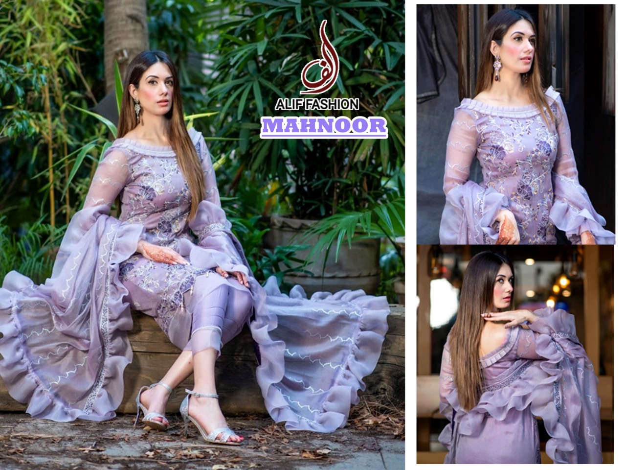 ALIF FASHION MAHNOOR PAKISTANI SUITS SINGLE