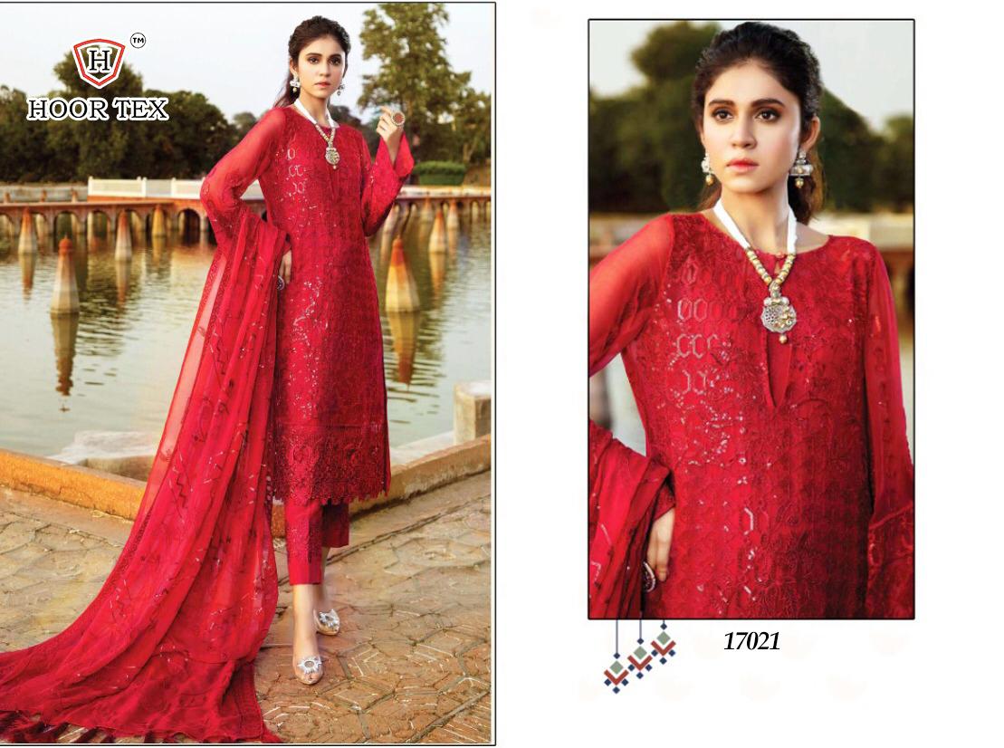 HOOR TEX 17021 PAKISTANI SUITS WHOLESALER