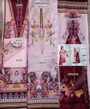 AL MEERA CRIMSON 1209 PAKISTANI SUITS WHOLESALER