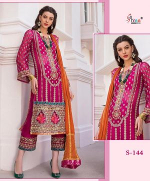 SHREE FABS S 144 WHOLESALE PAKISTANI SUITS FOR RESELLERS