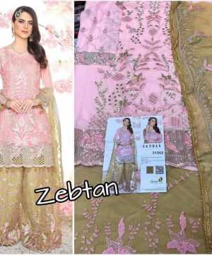 SANIYA TRENDZ ZEBTAN PAKISTANI SUITS WITH FREE SHIPPING