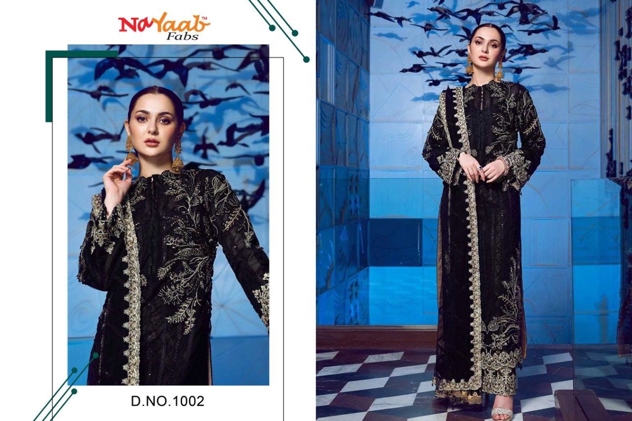 NAYAAB FASHION 1002 PAKISTANI SUITS SINGLES