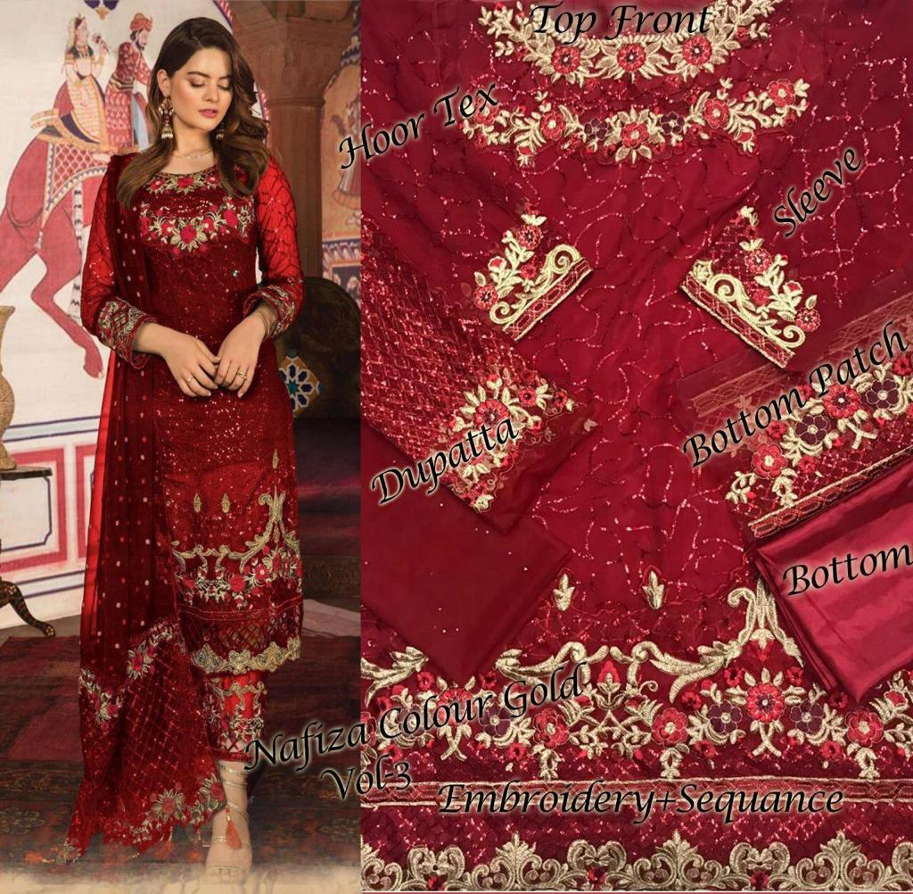 HOOR TEX 10002 PAKISTANI SUITS FREE SHIPPING