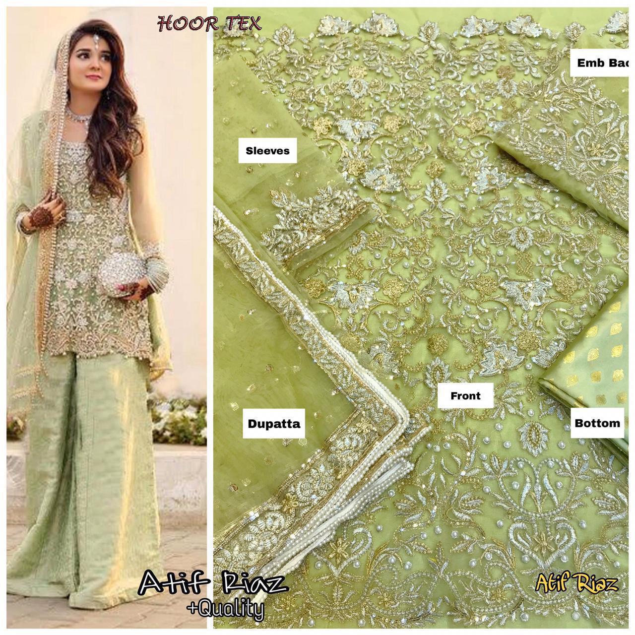 HOOR TEX ATIF RIAZ PAKISTANI SUITS WHOLESALER