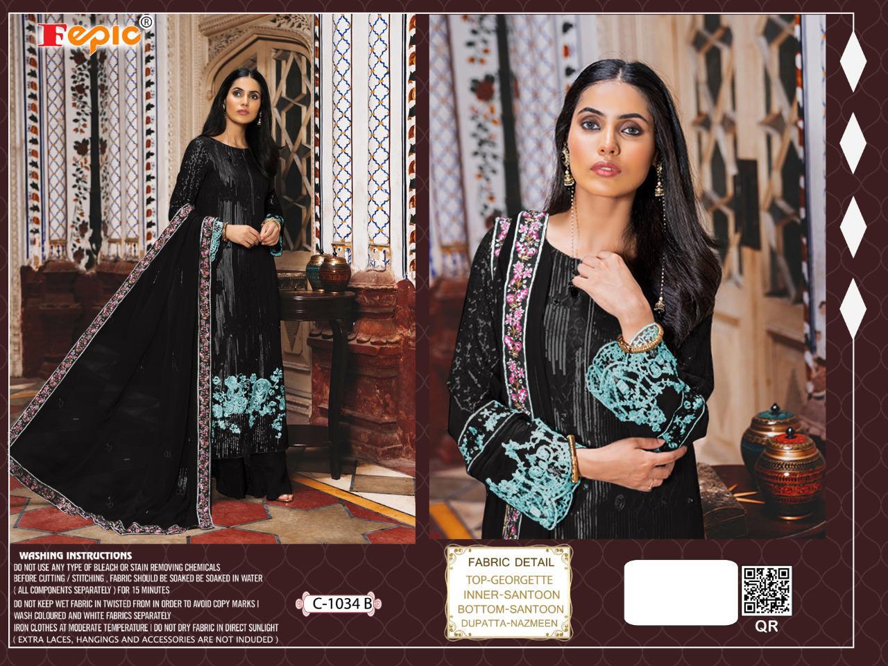 FEPIC C 1034 COLORS PAKISTANI SUITS WHOLESALE