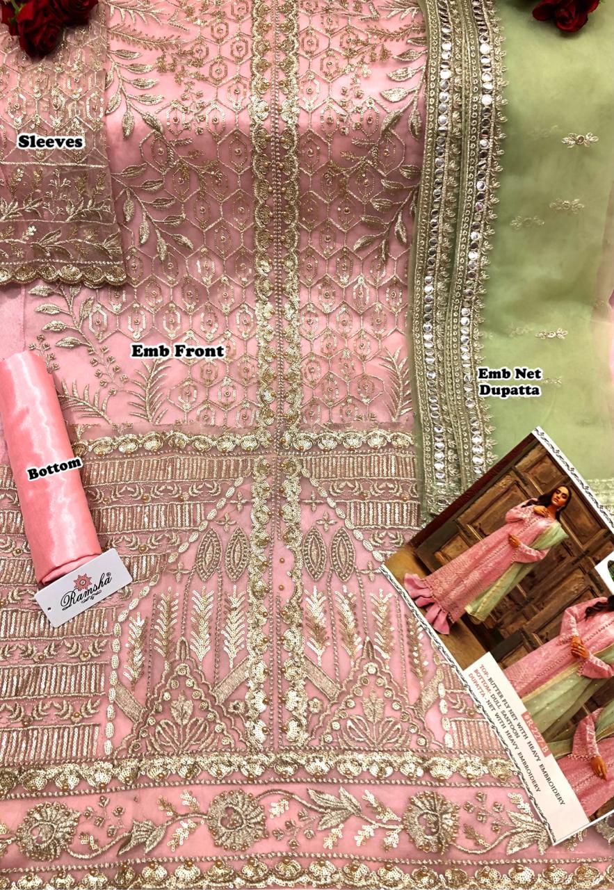 RAMSHA R 227 COLORS PAKISTANI SUITS WHOLESALER