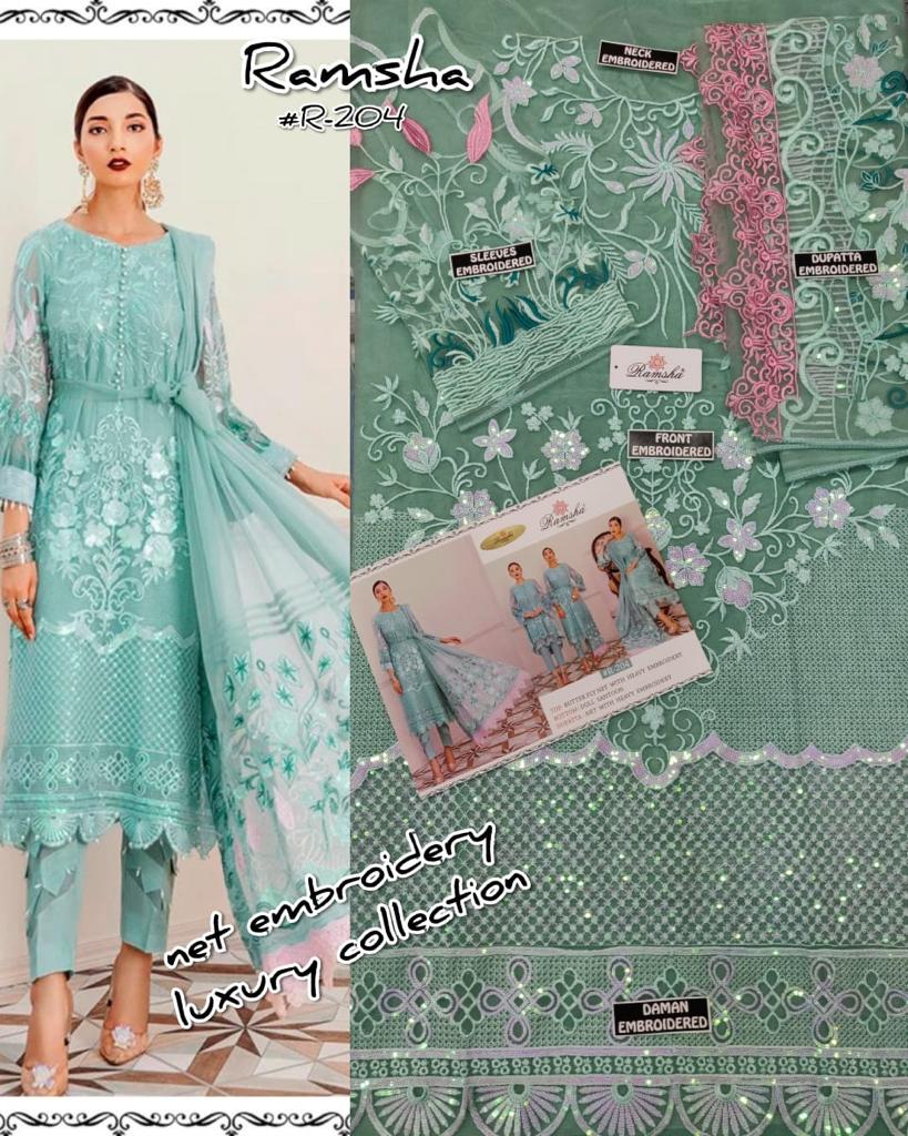 RAMSHA 204 PAKISTANI SALWAR KAMEEZ ONLINE