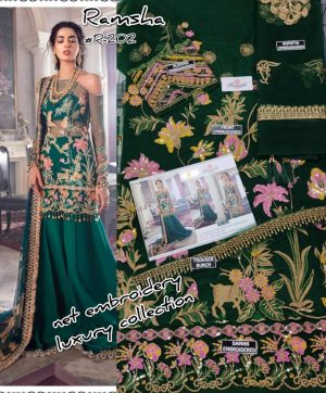 RAMSHA 202 PAKISTANI SUITS MANUFACTURING PRICE