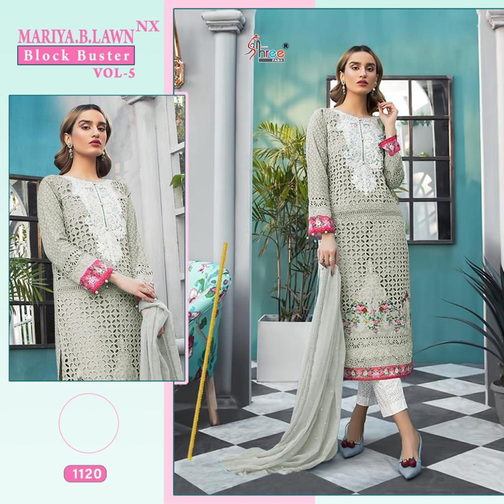 SHREE FABS MARIYA B LAWN BLOCK BUSTER VOL 5 SINGLE