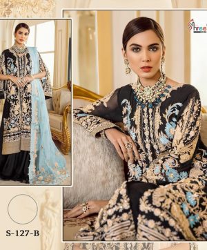 SHREE FABS S 127 B WHOLESALE PAKISTANI SALWAR KAMEEZ