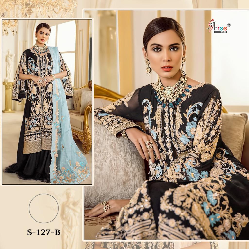 SHREE FABS S 127 B WHOLESALE PAKISTANI SALWAR KAMEEZ